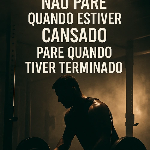 Frase motivacional para treino de academia com filosofia Marines