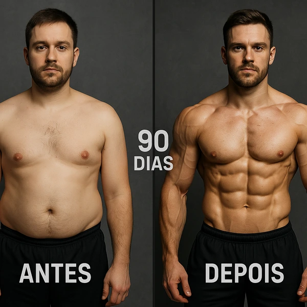 Transformação corporal em 90 dias com tabela de treino estruturada
