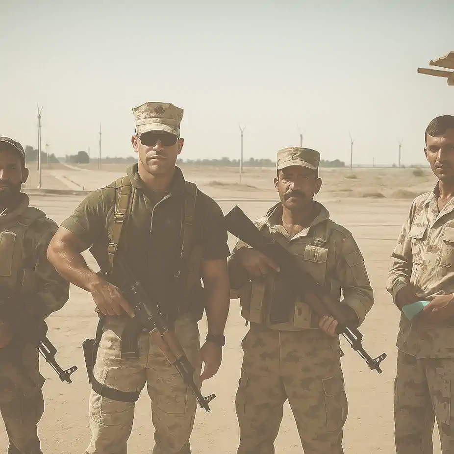 David Em Missão No Iraque