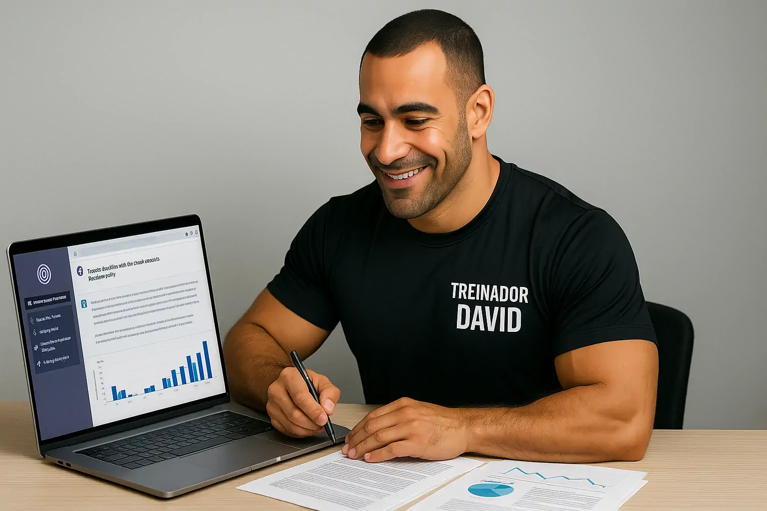 Ilustração De Inteligência Artificial Aplicada A Personal Trainer