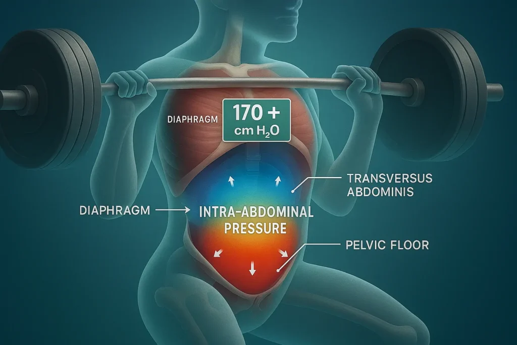 Infográfico Da Pressão Intra-Abdominal Durante Exercícios Pesados