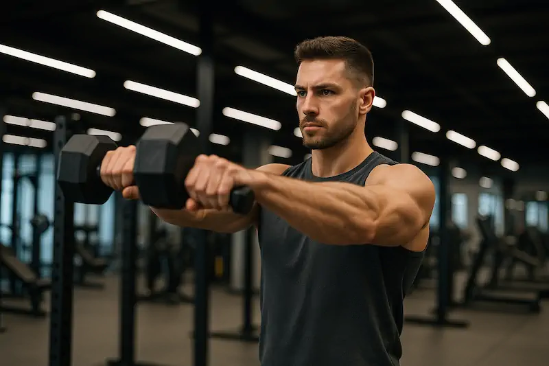 Exercicio De Ombro Frontal Com Halter 1