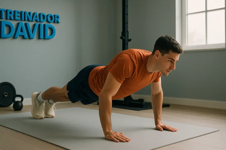 Homem Posição De Flexao - Exercícios De Calistenia Para Iniciantes