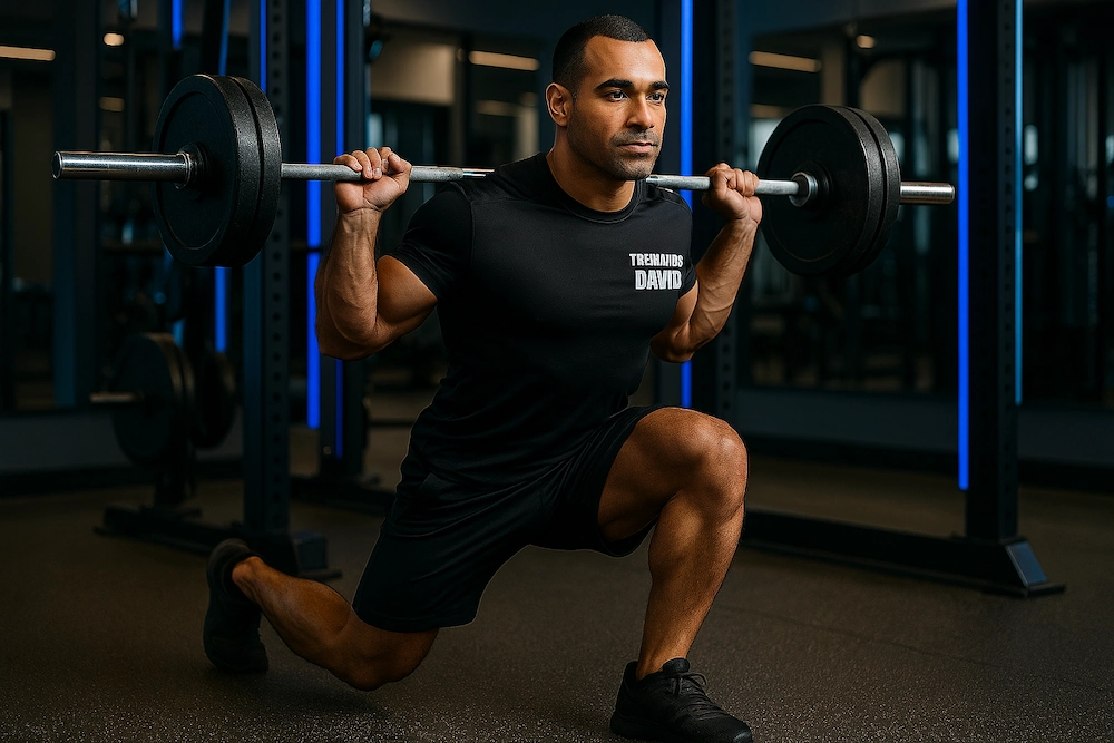 Exercicio Para Ganhar Massa Muscular Lunges - Treinador David