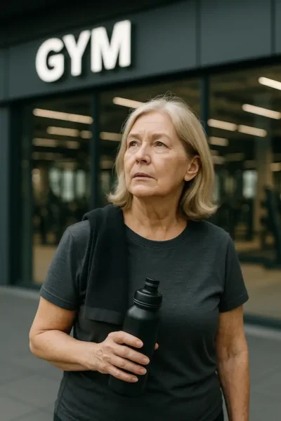 Idosa Procuando Academia - Treinador David