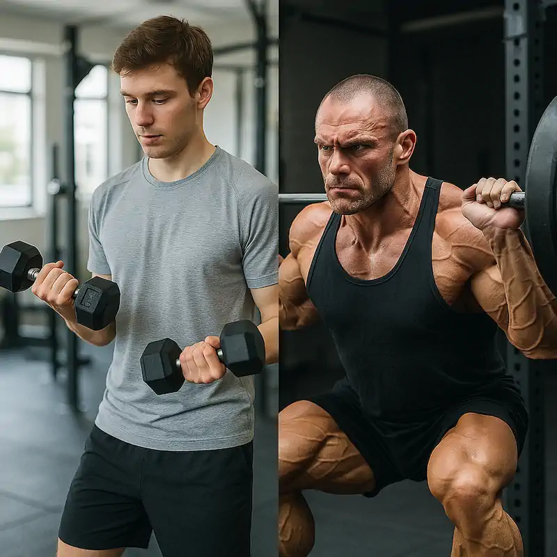 Comparando Um Homen Fraco X Um Homem Forte - Qual E O Numero Ideal Para Hipertrofia