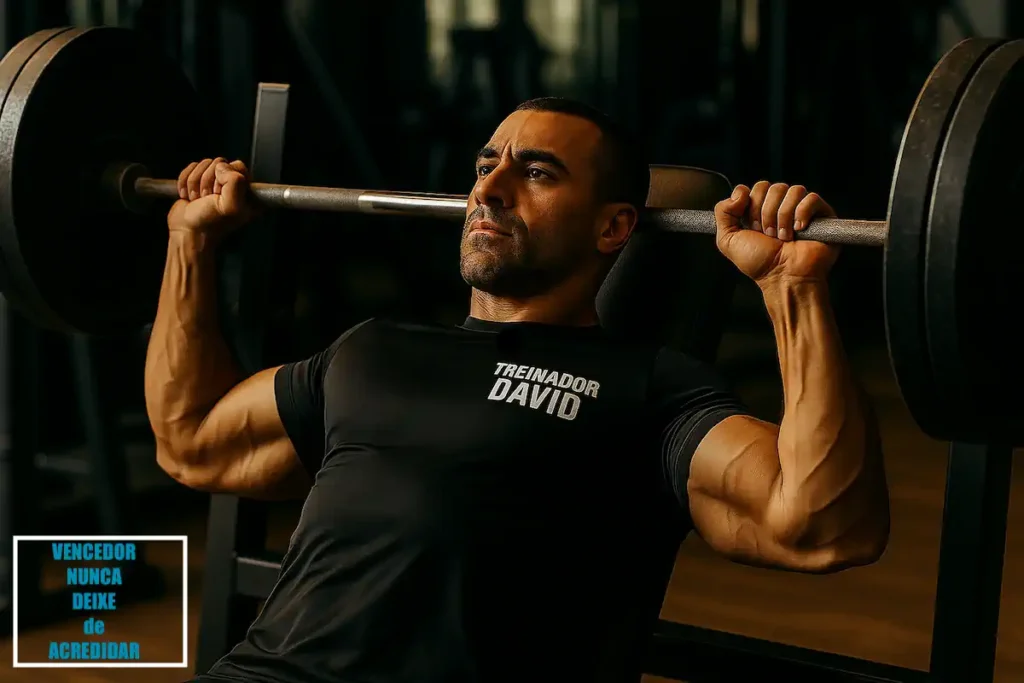 Quantas Séries Fazer Para Crescer? O Guia Definitivo 4 Treinador David Executando O Bench Press - Imagen Hero Do Artigo Quantas Series Para Crescer