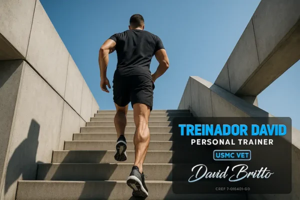 Homen Subindo A Escada Correndo Habito Matinal De Sucesso