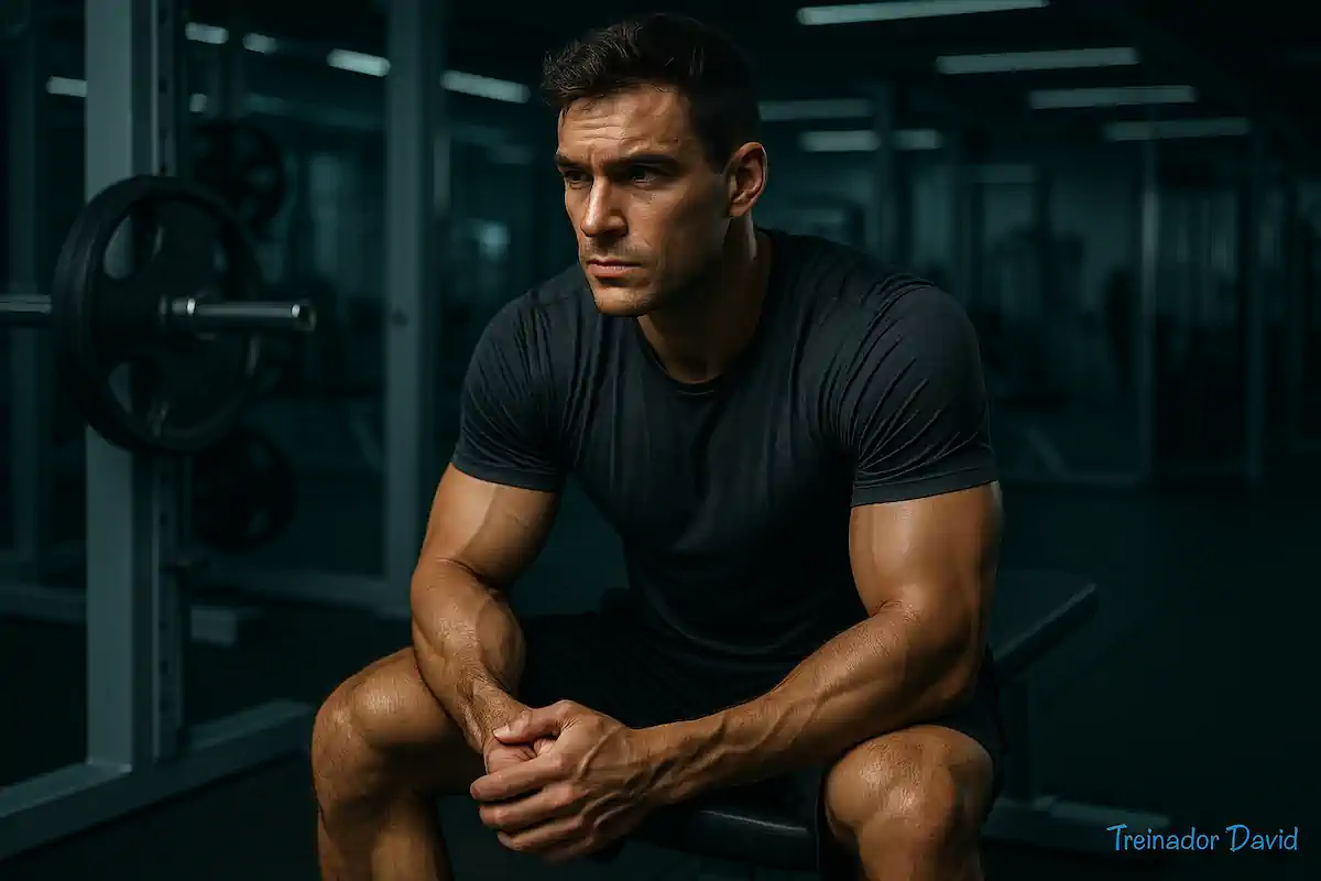 Atleta Aplicando Técnicas Avançadas De Musculação Baseadas Em Ciência