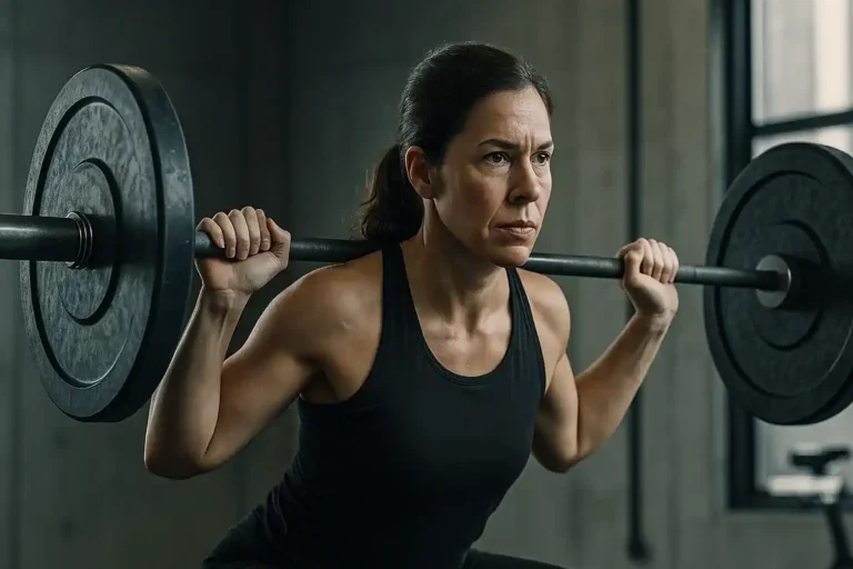 Mulher Agachando Para Emagrecer