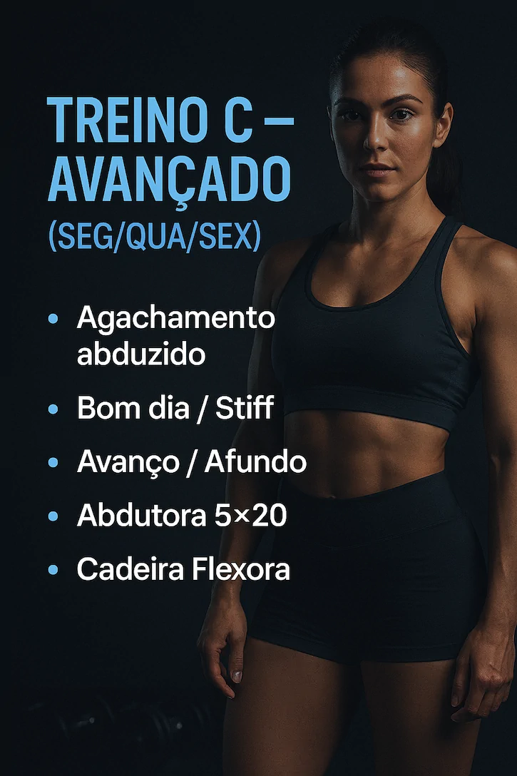 Treino de Musculação para Mulheres: O Guia do Sargento David 5 Tabela Do Treino C Avançado Em Tablet