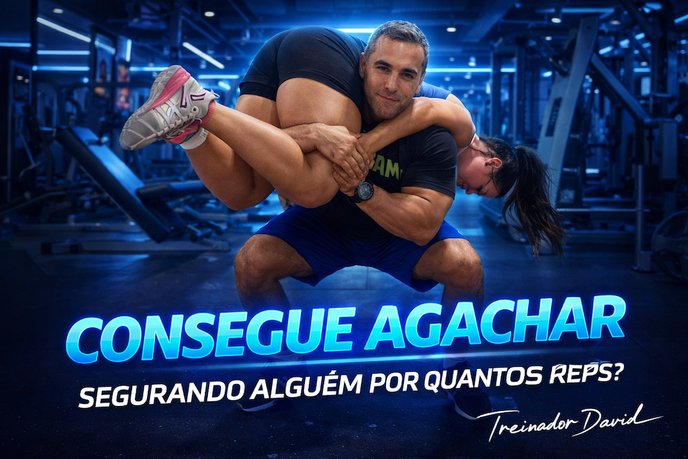 Atleta Fazendo Agachamento Com Barra Durante Teste De Força